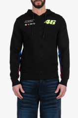 Mikina VR46 FADE WRT černo/modrá 547004