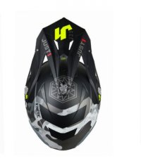Moto přilba JUST1 J39 KINETIC matná camo fluo žluto/červeno/černá