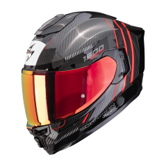 Motorcycle helmet SCORPION EXO-1500 CARBON AIR ZITY black/red