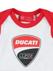 Dětské body DUCATI BADGE bílo/červené 23 86001