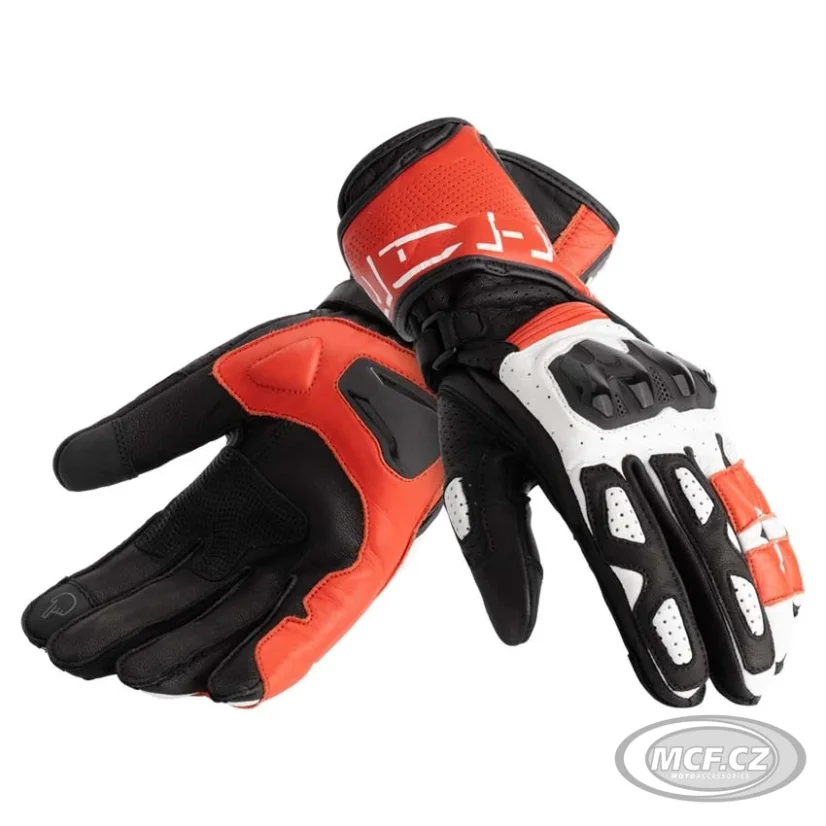 Moto rukavice RICHA RS86 černo/červené