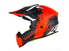 Moto přilba JUST1 J38 MASK matná fluo oranžovo/titanovo/černá