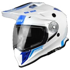 Moto přilba JUST1 J34 SHAPE modrá neon