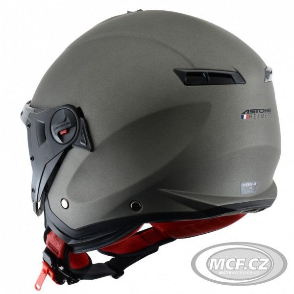 Moto přilba ASTONE MINIJET S SPORT matná titanová