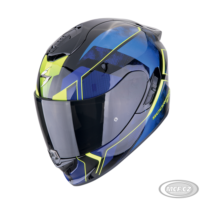 Motorcycle helmet SCORPION EXO-1400 EVO II AIR INTENSIO black/blue