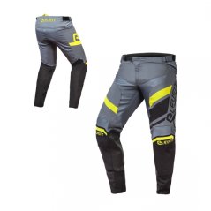 Moto kalhoty ELEVEIT X-LEGEND šedo/černo/neonově žluté