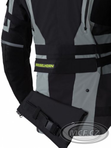 Moto bunda REBELHORN PATROL šedo/černo/fluo žlutá