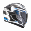 Moto přilba SCORPION EXO-1400 EVO AIR SHELL bílo/modrá