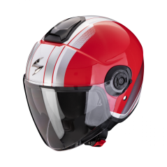 Motorcycle helmet SCORPION EXO-CITY II VEL red/white