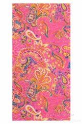 Multifunkční šátek DEDRA fuchsiový s barevnými ornamenty