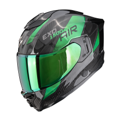 Motorcycle helmet SCORPION EXO-1500 CARBON AIR PLATTED black/green