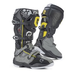 Moto boots ELEVEIT X-LEGEND grey/fluo yellow
