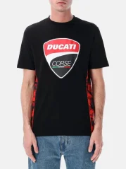 Pánské triko DUCATI CORSE CAMU černé 26 36001