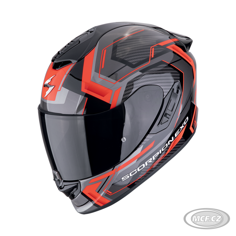 Moto přilba SCORPION EXO-1400 EVO II AIR LINART černo/červená