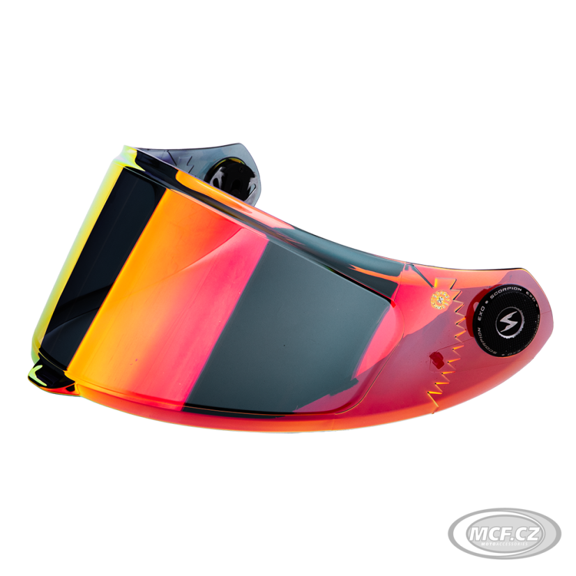 Plexi SCORPION EXO-RACE AIR zrcadlové červené KDS-F-04