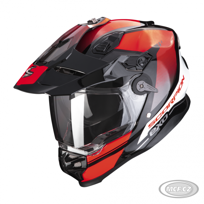 Moto přilba SCORPION ADF-9000 AIR TRAIL černo/červená