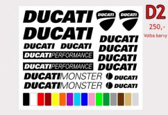 Samolepky DUCATI D2 různé barvy