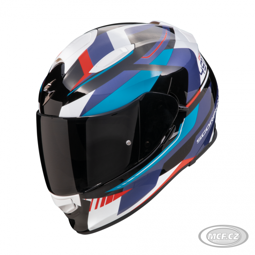 Moto přilba SCORPION EXO-491 ABILIS černo/modro/červená