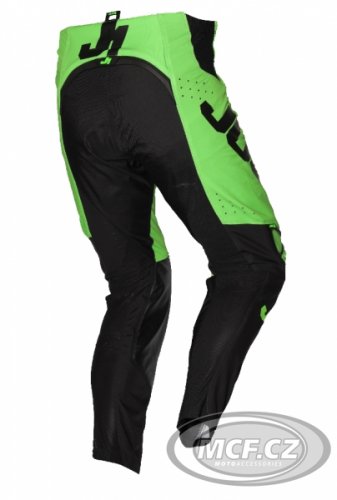 Moto kalhoty JUST1 J-FLEX ARIA neonově zeleno/černé