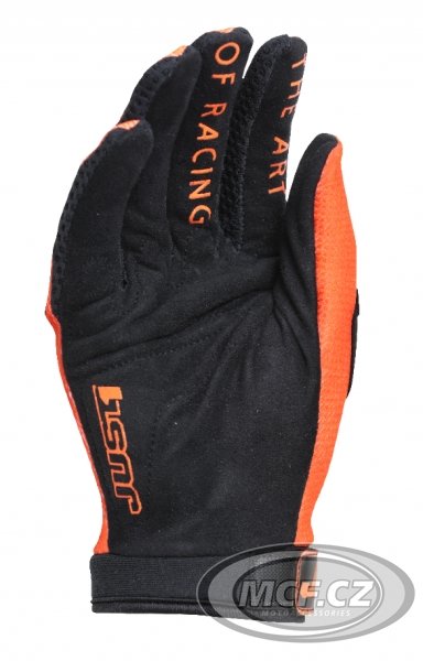 Dětské moto rukavice JUST1 J-FORCE X  neonově oranžové