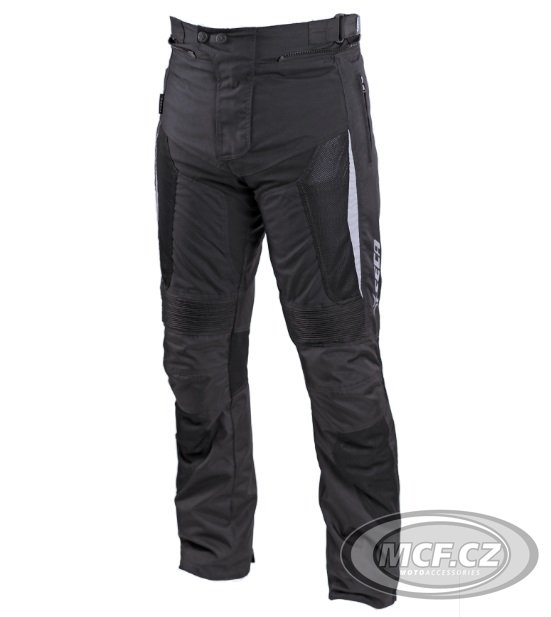 Moto kalhoty SECA HYBRID II černé - zkrácené