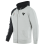 Mikina DAINESE RACING SERVICE FULL ZIP HOODIE šedo/černá
