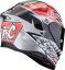 Moto přilba SCORPION EXO-R1 EVO AIR REPLICA ZACCONE stříbrno/černo/červená