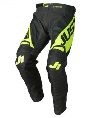 Moto kalhoty JUST1 J-FORCE VERTIGO šedo/fluo žluté