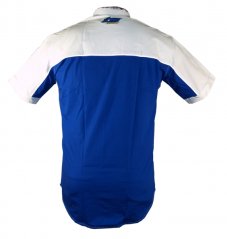 Košile TM RACING modro/bílá 95209