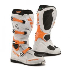 Moto boty TCX COMP EVO bílo/oranžové