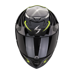 Motorcycle helmet SCORPION EXO-520 EVO AIR TERRA black/silver/neon yellow