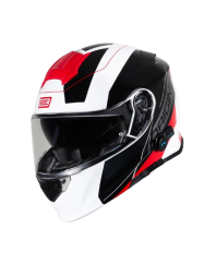 Moto přilba ORIGINE DELTA  SPIKE BLUETOOTH červeno/bílá