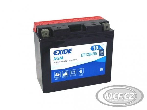 Moto baterie EXIDE ET12B-BS