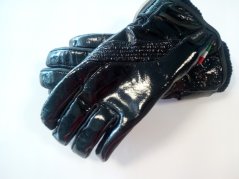 Moto rukavice V-QUATTRO GIANI černo/shinny