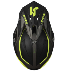 Kšilt JUST1 J39 STARS černo/fluo žluto/titanový