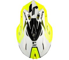 Kšilt JUST1 J18 PULSAR neonově žluto/bílo/černý