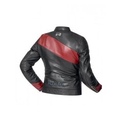 Dámská moto bunda RICHA PAIGE černo/vínová kožená