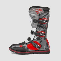 Moto boty FORMA BOULDER COMP camo červeno/bílo/šedé