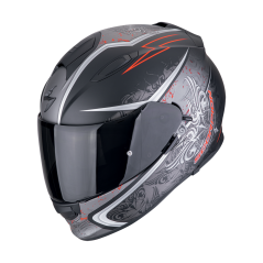 Motorcycle helmet SCORPION EXO-491 RUN matte black/red