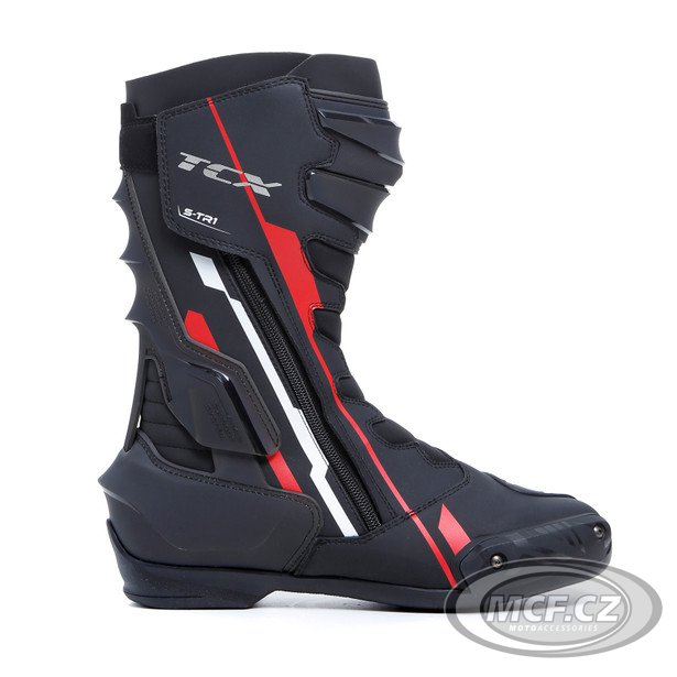 Moto boty TCX S-TR1 černo/červeno/bílé