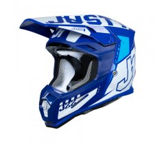 Moto přilba JUST1 J22F FALCON bílo/modrá