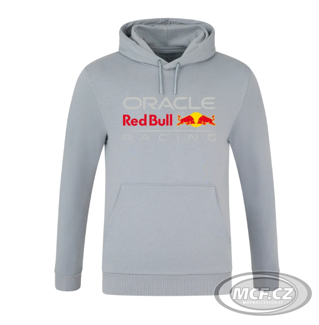 Mikina Oracle Red Bull Racing CORE s logem šedá RBR25088