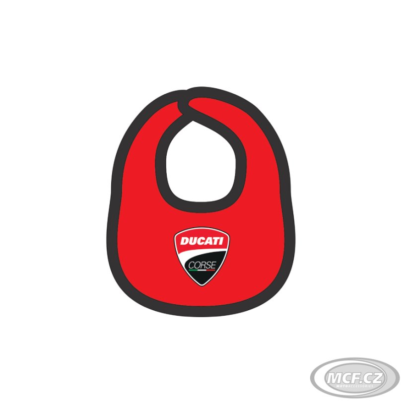 Dětský bryndáček Ducati červeno/černý 22 86002