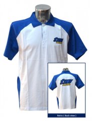 Polokošile TM RACING bílo/modrá 95265