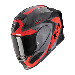 Motorcycle helmet SCORPION EXO-R1 EVO CARBON AIR PROPEL black/red