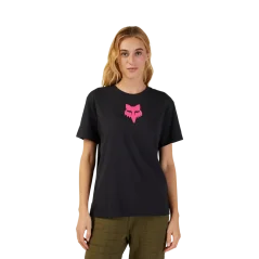 Dámské triko FOX W Fox Head černo/růžové 31850-285