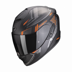 Moto přilba SCORPION EXO-1400 EVO AIR SHELL matná černo/oranžová