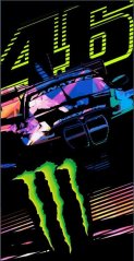Nákrčník VR46 DUAL MONSTER černý 496104