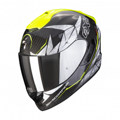 Moto přilba SCORPION EXO-1400 CARBON AIR ARANEA černo/neonově žlutá