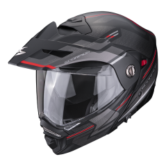 Motorcycle helmet SCORPION ADX-2 CARRERA matt black/red - PINLOCK INCLUDED